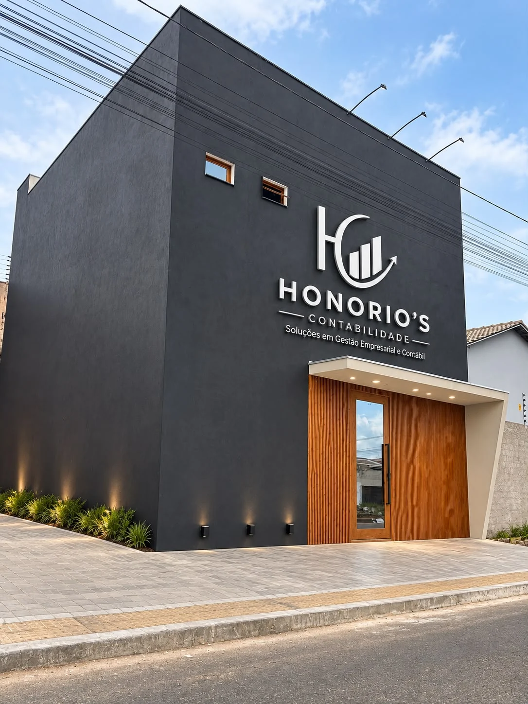 Fachada real do escritório Honorio’s Contabilidade